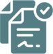 Icon of forms to represent our guaranteed warranty and craftsmanship. 